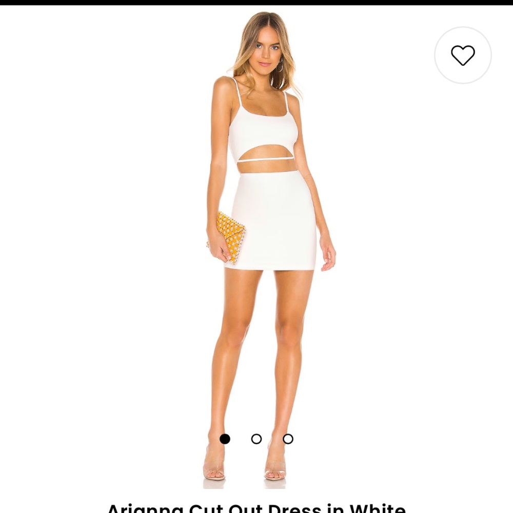 Arianna Cut Out Dress in White